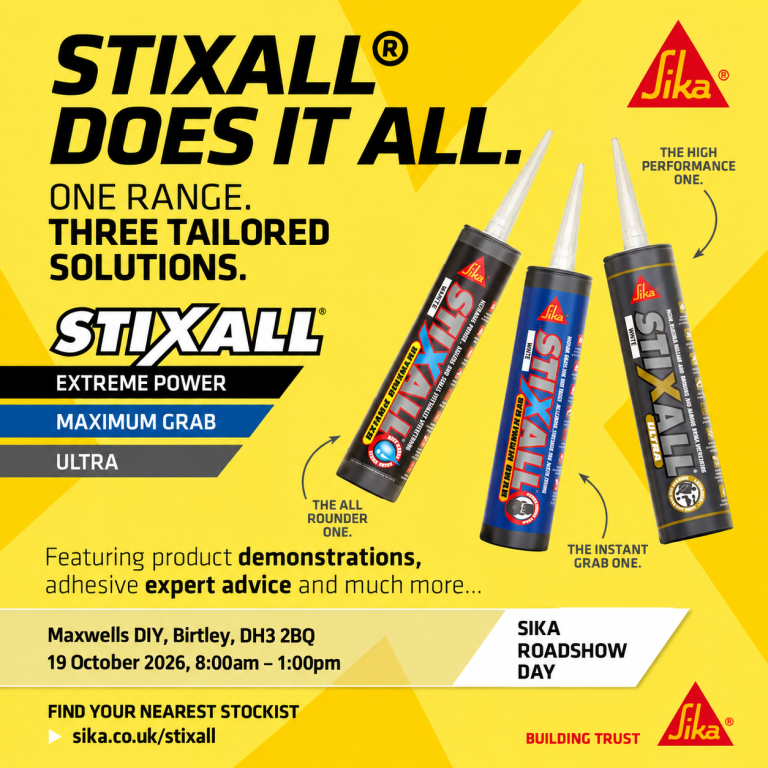 Sika Stixall Roadshow at Maxwells DIY Birtley